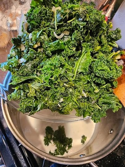 Kale ready to be cooked