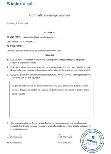 Contrato conmigo mismo Indexa Capital