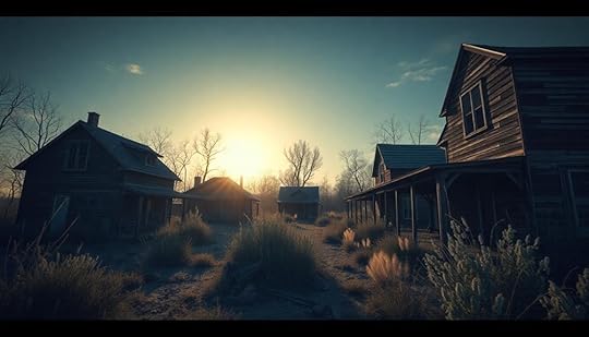 desolate buildings eerie environment