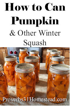 How to Can Pumpkin and Other Winter Squash