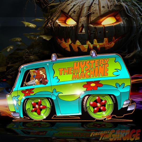 Scooby Doo Mystery Machine Concept Art by Fireball Tim Garage