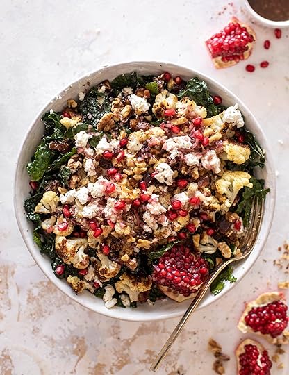 roasted cauliflower kale salad