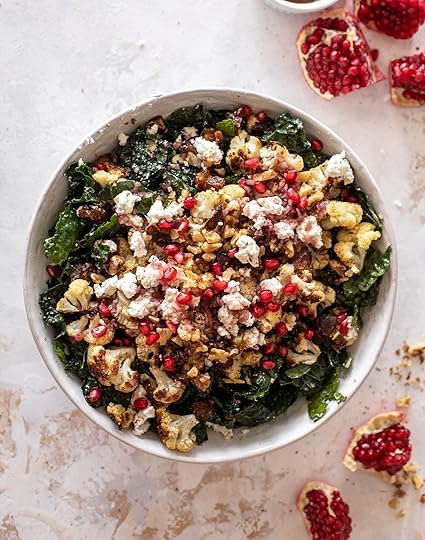 roasted cauliflower kale salad