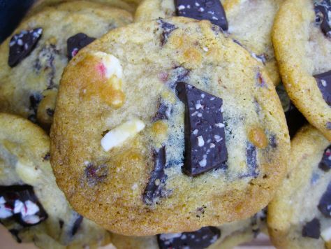 Bready or Not Original: Chewy Honey Peppermint Bark Cookies