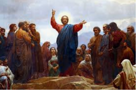Christ preaching