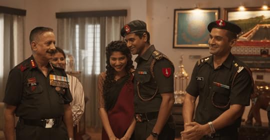 Sai Pallavi and Sivakarthikeyan in a scene from Amaran. 