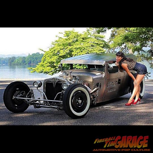 Hot Rod Pinnup Fireball Tim Garage Automotive Pop Culture Cars