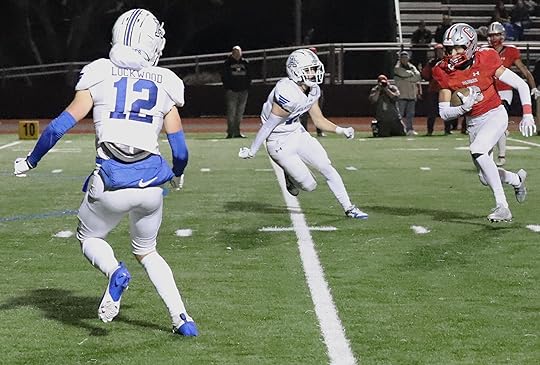 Matt Maxon catches a pass from Hudson Rutherford for a...