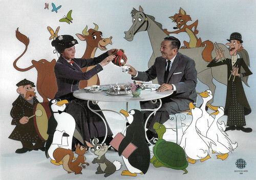 Walt Disney and Julie Andrews