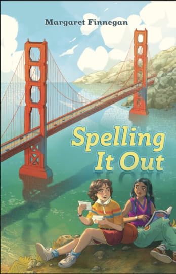 A boy and girl in the foreground of the Golden Gate Bridge