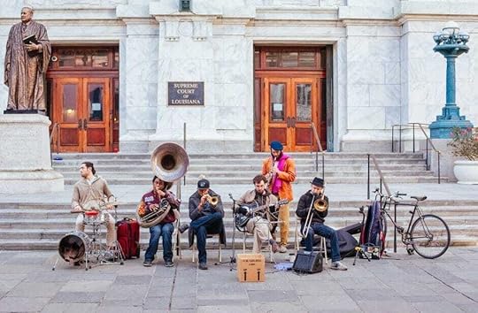 New Orleans Travel Guide Musicians and street jazz bands on Jackson Square