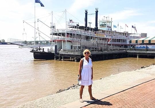 Janie Horton On the Mississippi River at New Orleans