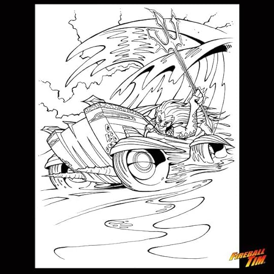 Aquaman Fireball Tim Garage Automotive Pop Culture Cars