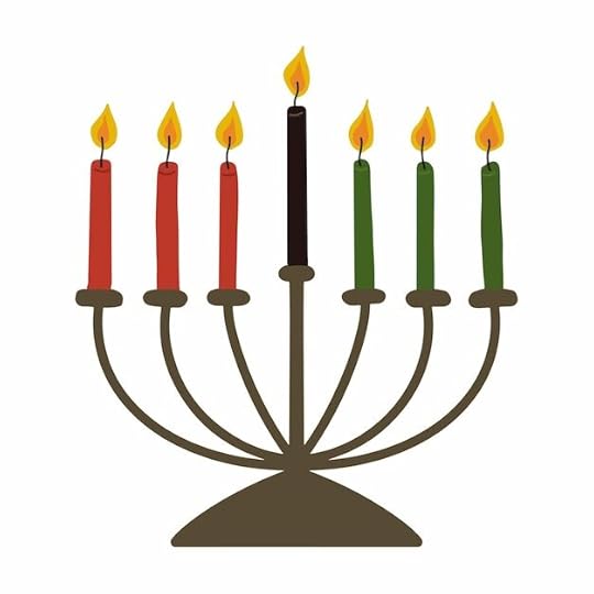 Premium Vector | Traditional kinara Kwanzaa seven candles Simple hand drawn candles clip art for Kwanzaa celebration