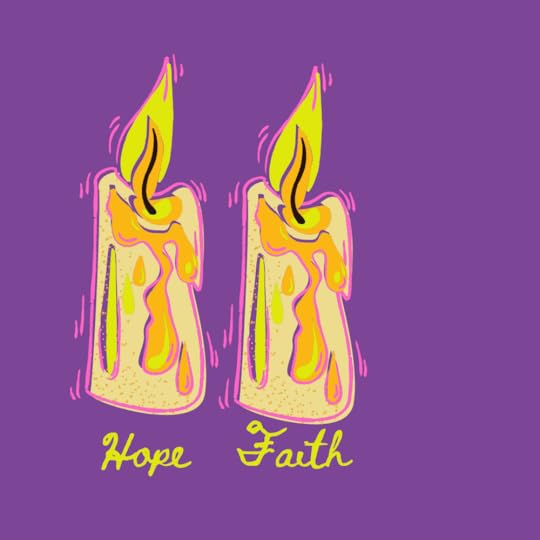 Advent week two Faith Candle