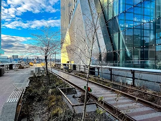 High Line near Hudson Yards in New York City, USA.
