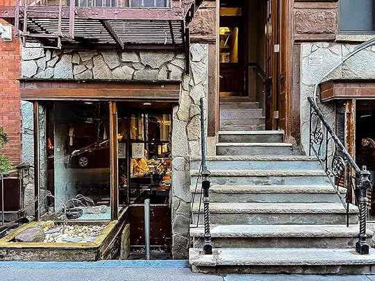 The Blue Ribbon sushi restaurant in the heart of Soho in New York City, USA.