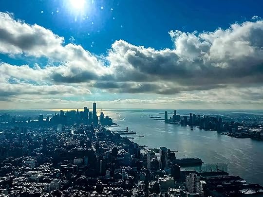 Panorama of Manhattan and New York City from the Edge, USA.
