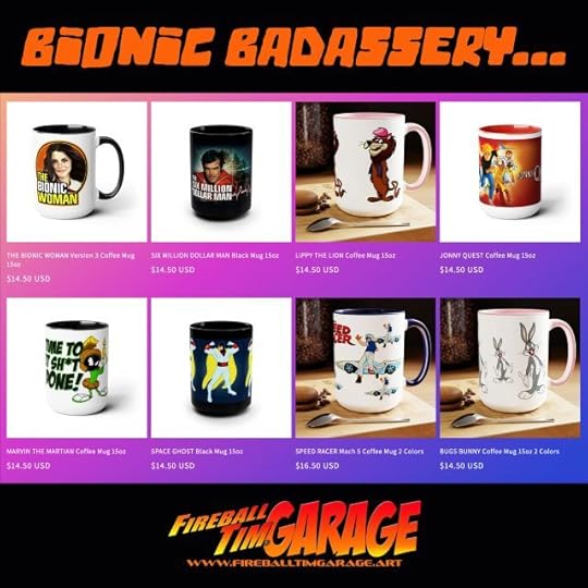 Fireball Tim Garage Automotive Pop Culture Cars Mugs