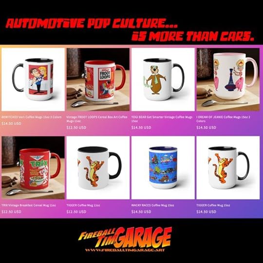 Fireball Tim Garage Automotive Pop Culture Mugs