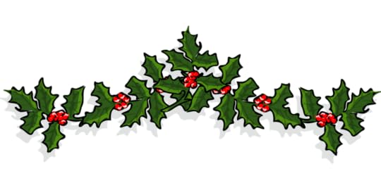 Christmas holly for a holiday story post