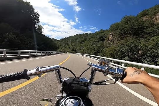 coasting motorcycle south korea mountain roads
