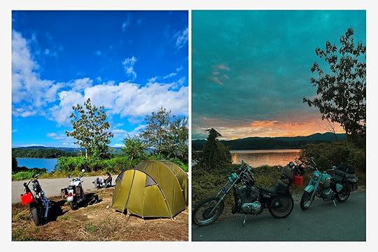 motorcycle camping at chuncheon south korea