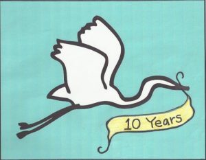 10 years logo