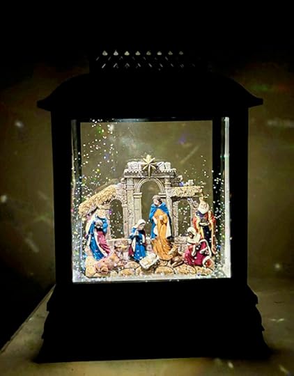 lantern nativity scene