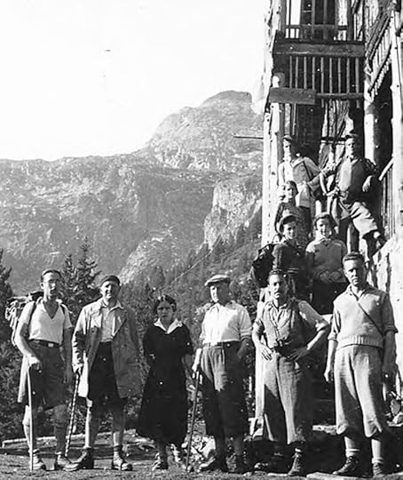 Хелмут Брокс и приятели на хижа Скакавица; Снимка БТС