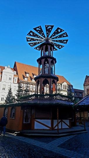 Christmas pyramid at the Hildesheim Christmas market