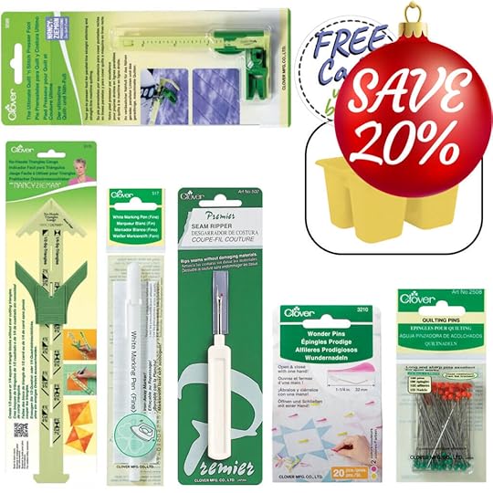 Clover Sewing Notions Bundle with Caddy Available Exclusively at Nancy Zieman Productions at ShopNZP.com