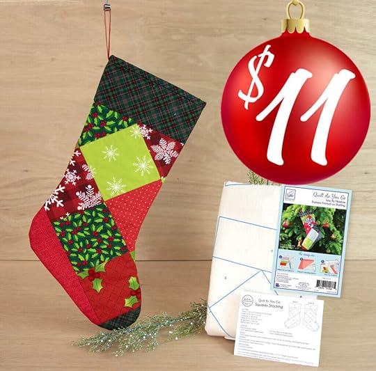 June Tailor Quilt As You Go Christmas Stocking Patterns Available at Nancy Zieman Productions at ShopNZP.com