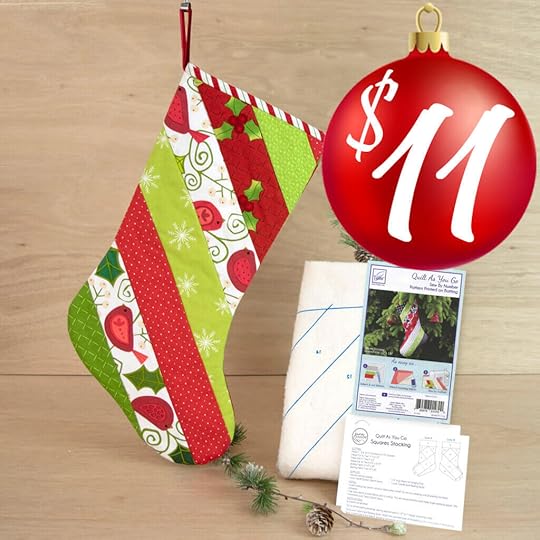 June Tailor Quilt As You Go Christmas Stocking Patterns Available at Nancy Zieman Productions at ShopNZP.com
