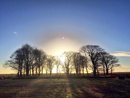 Berrybrae Stone Circle on the shortest day of the year