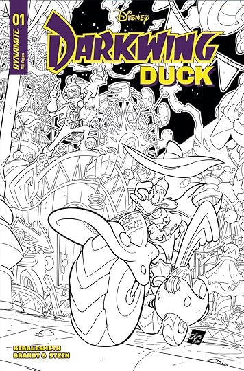 Darkwing Duck #1 Line Art Cover M by Ciro Cangialosi