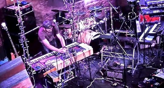 Musician Danny Peck in his studio