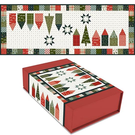 NEW! Winter Village Runner Christmas Box Quilt Kit by Riley Blake Designs 2024 available at Nancy Zieman Productions at ShopNZP.com