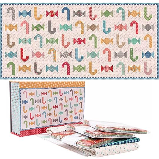 NEW! Hometown Holiday Christmas Candy Table Runner Christmas Box Quilt Kit by Riley Blake Designs 2024 available at Nancy Zieman Productions at ShopNZP.com