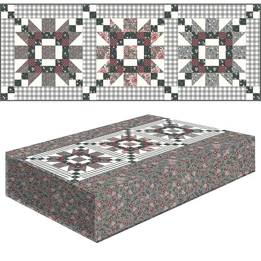 NEW! A Walk on the Prairie: Down the Garden Path Table Runner Boxed Kit by Riley Blake Designs 2024 available at Nancy Zieman Productions at ShopNZP.com