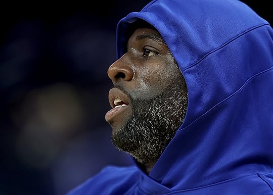 Golden State Warriors’ Draymond Green #23 warms up before their...