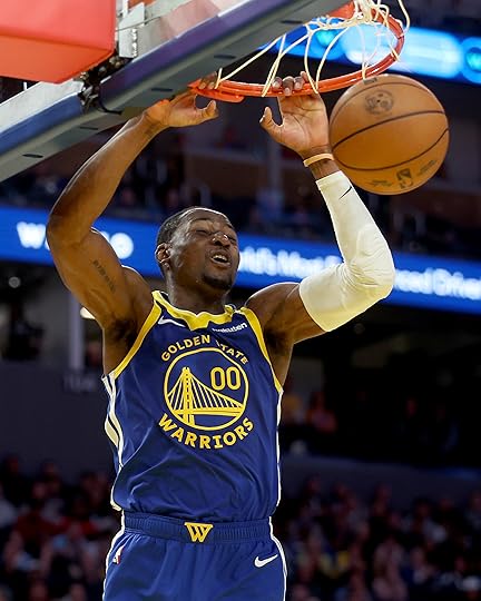 Golden State Warriors’ Jonathan Kuminga #00 dunks in the fourth...