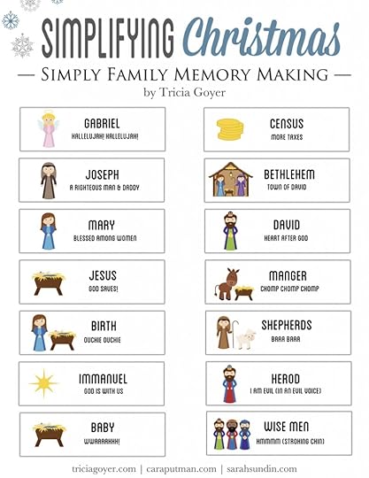 Free Christmas story printable to read through with your family this Christmas!