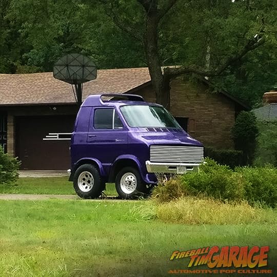 Barney Van Fireball Tim Garage Automotive Pop Culture Art