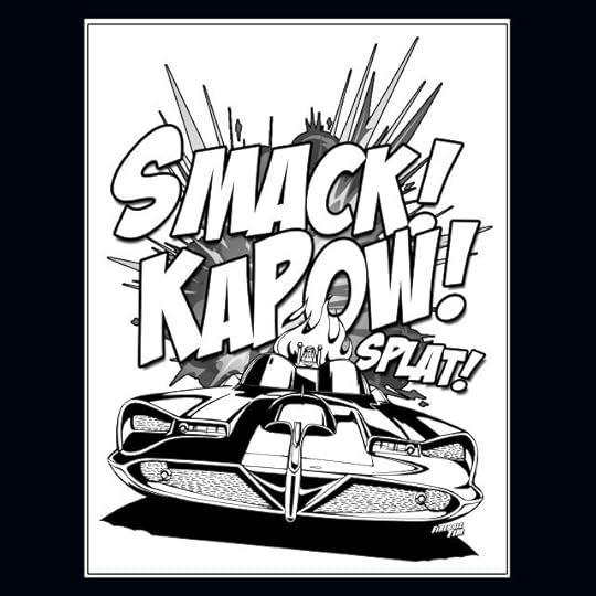 1966 Batmobile Fireball Tim Garage Automotive Pop Culture Art