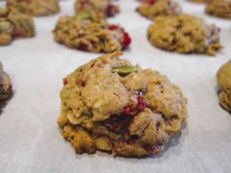 Bready or Not Original: Raspberry-Almond-Chocolate-Oatmeal Cookies