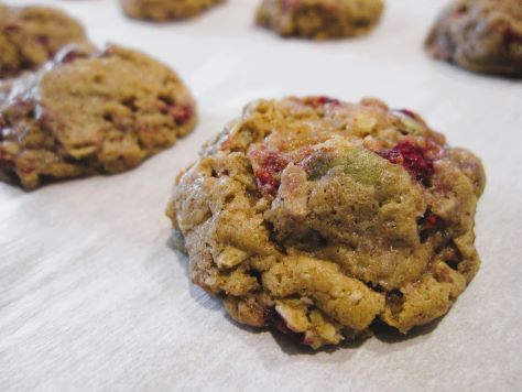 Bready or Not Original: Raspberry-Almond-Chocolate-Oatmeal Cookies