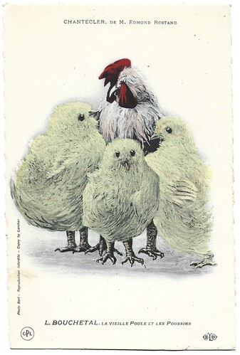 Chantecler (1910). Léontine Bouchetal as La vieille Poule et les Poussins/ The Old Hen and the Chicks