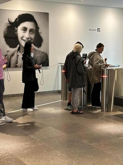 Tourists line up inside the Anne Frank house in Amsterdam on July 5, 2024, to see the tiny annex where Anne and her family stayed for nearly two years during the Nazi occupation. (Colleen Thomas/Tribune News Service/TNS)