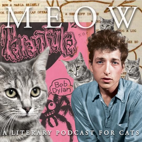 Bob Dylan's avant-garde novel Tarantula, accompanied by a cat